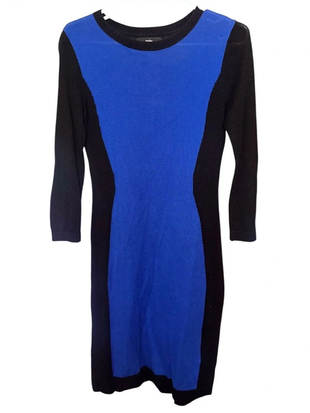 Mossimo Blue and Black Colorblock Long Sleeve Dress. Size XS.